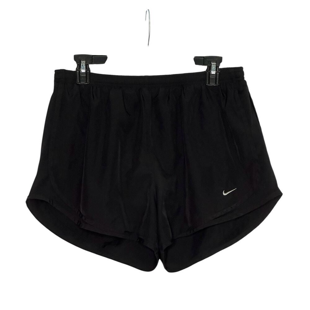 Nike black pull over running shorts size large